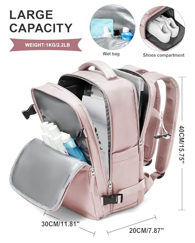 Thumbnail 3 de SZLX Mochila de viaje cabina 40x30x20 para mujer (Ryanair/Wizz Air) con despliegue 180° e impermeable