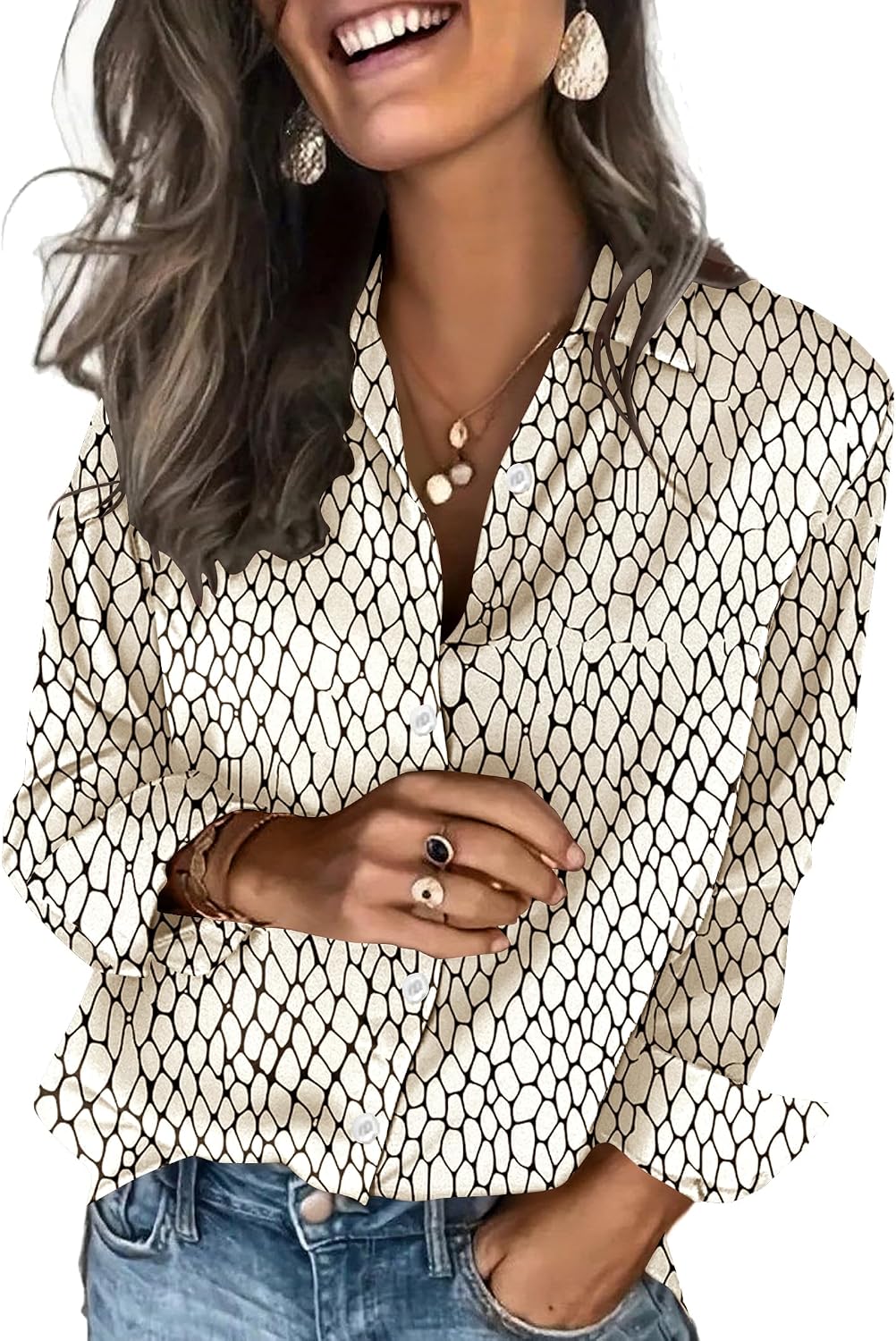 Thumbnail 6 de Zeagoo Satin Blouse for Women