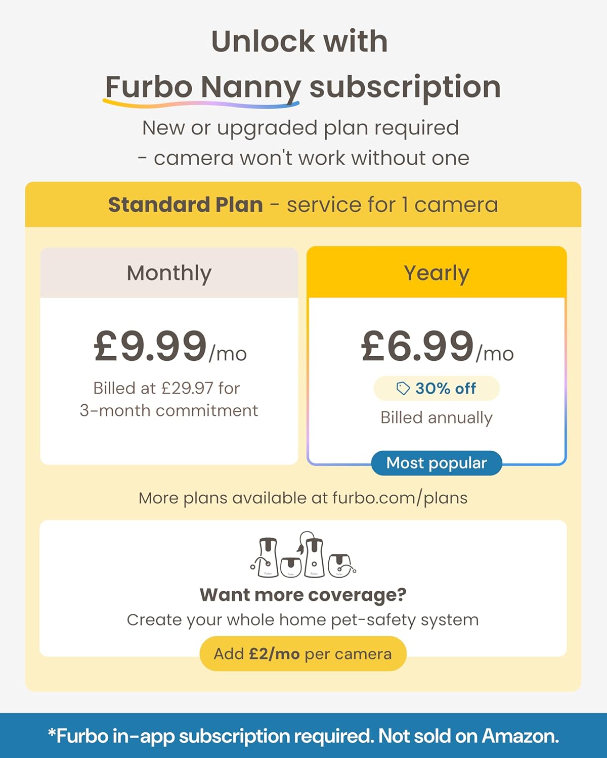 Thumbnail 2 de Furbo Mini Videocamera per animali + Pacchetto Sicurezza Casa (premium con abbonamento in app)