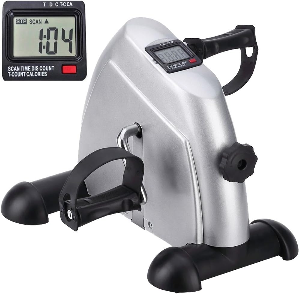 Detalle de Mini Portable Exercise Bike Pedal Exerciser for Legs and Arms (LCD Fitness Gym Home)