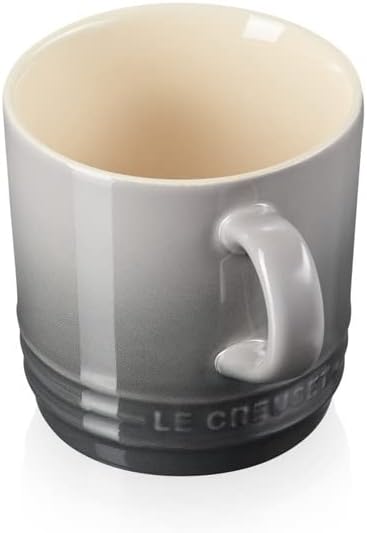 Detalle 2 de Le Creuset 70303204440099 Stoneware Cappuccino Mug, 200 ml, Flint