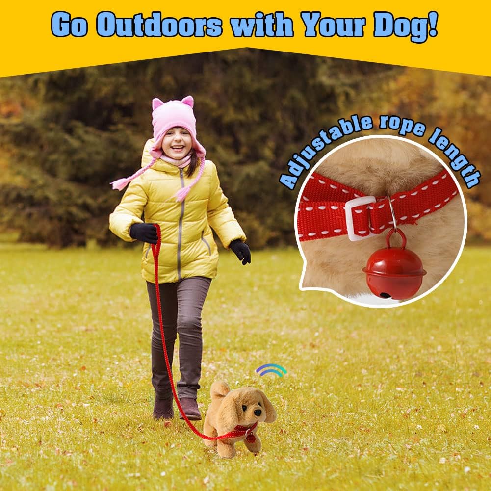 Thumbnail 3 de KSABVAIA Plush Golden Retriever Interactive Toy Puppy (Walking, Barking & Tail Wagging)