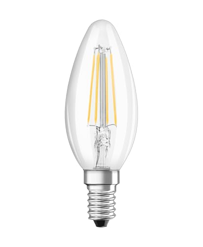 Detalle de Osram lot de 3 ampoules LED flamme E14, 4 W, blanc chaud 2 700 K