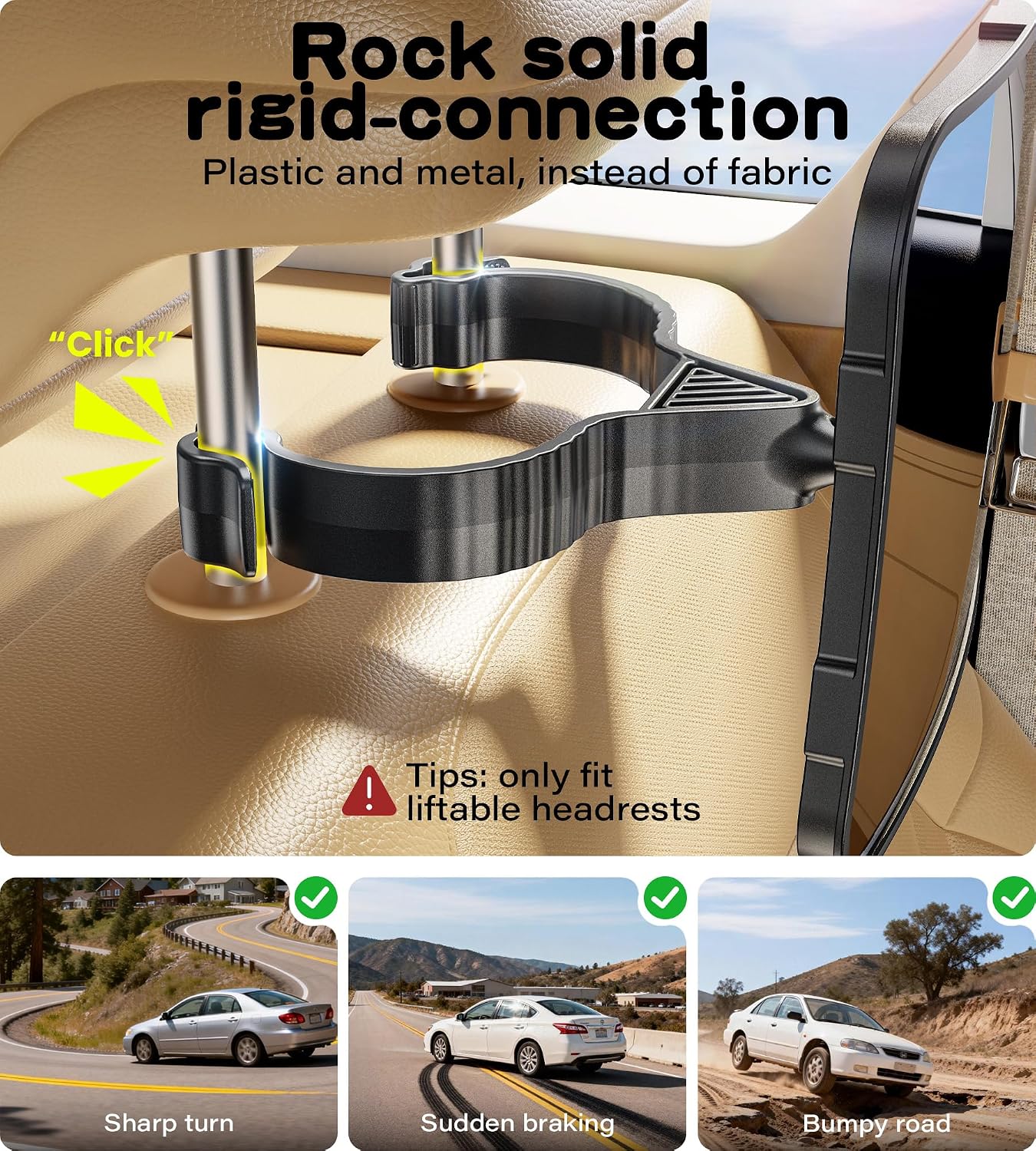 Thumbnail 3 de TAZENI BBJ-20 Baby Car Mirror for Rear-Facing Seats, 360° View, Hook Clip