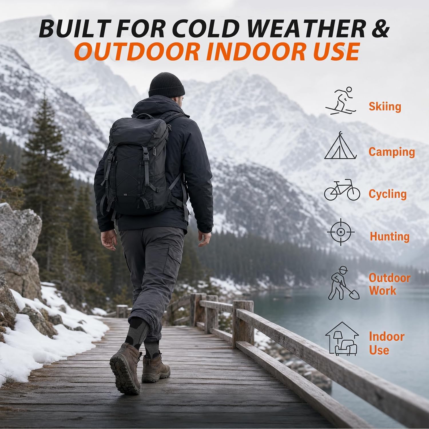 Thumbnail 6 de EIHBIEA Rechargeable Heated Socks, Full-Sole Heating, 3 Heat Settings, Up to 8.5 Hours