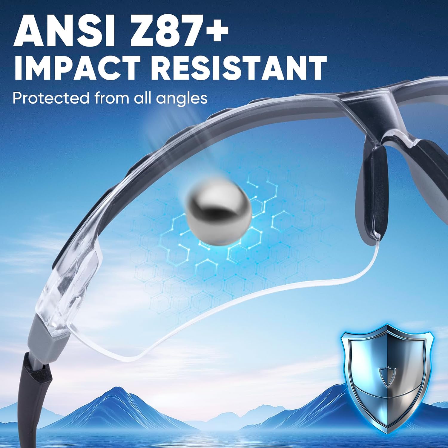 Thumbnail 1 de TICONN Anti-Fog Safety Glasses: Durable, Comfortable, UV-Blocking Eye Protection