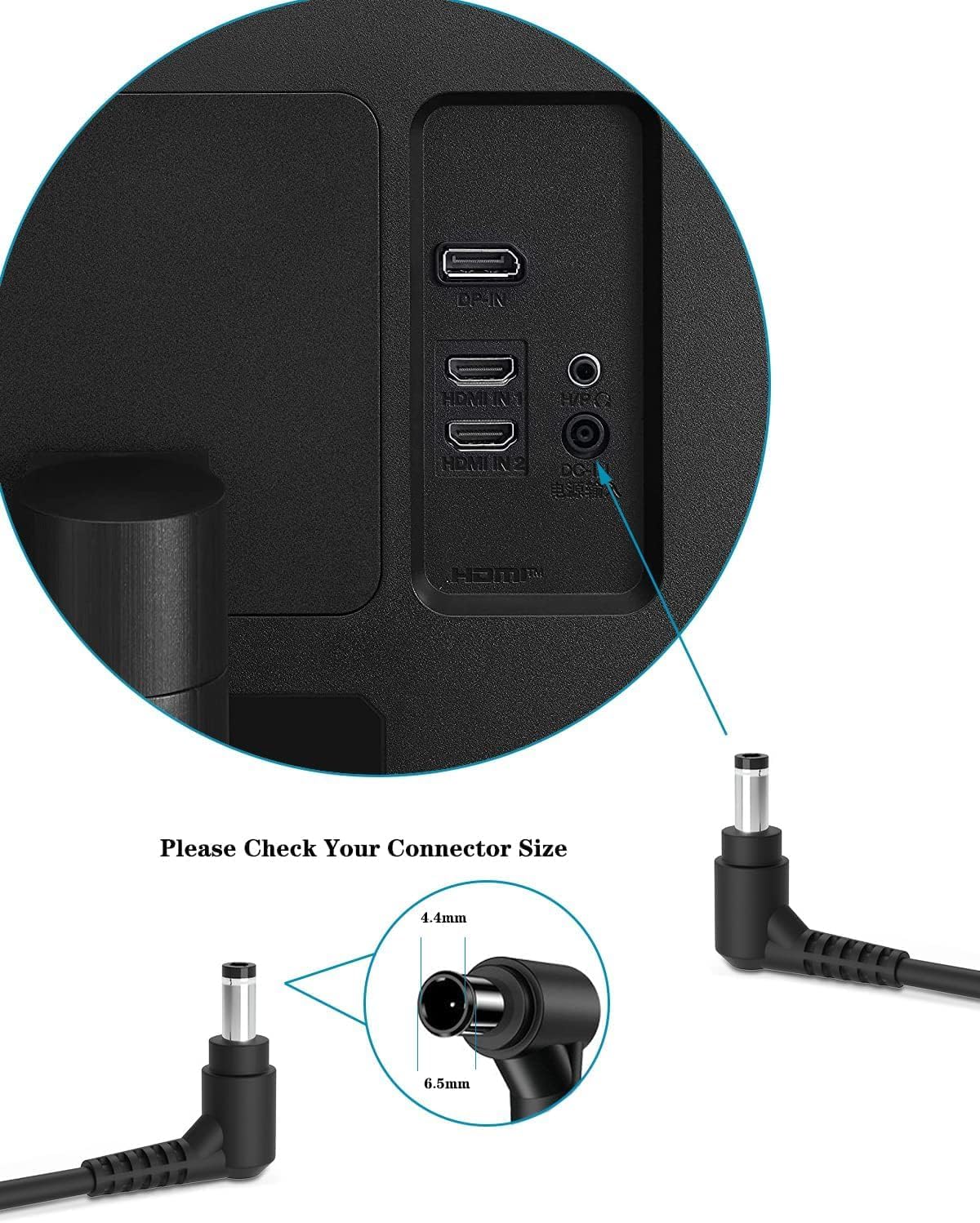 Detalle 2 de LG 19V Adaptateur pour écran LED 19–34"