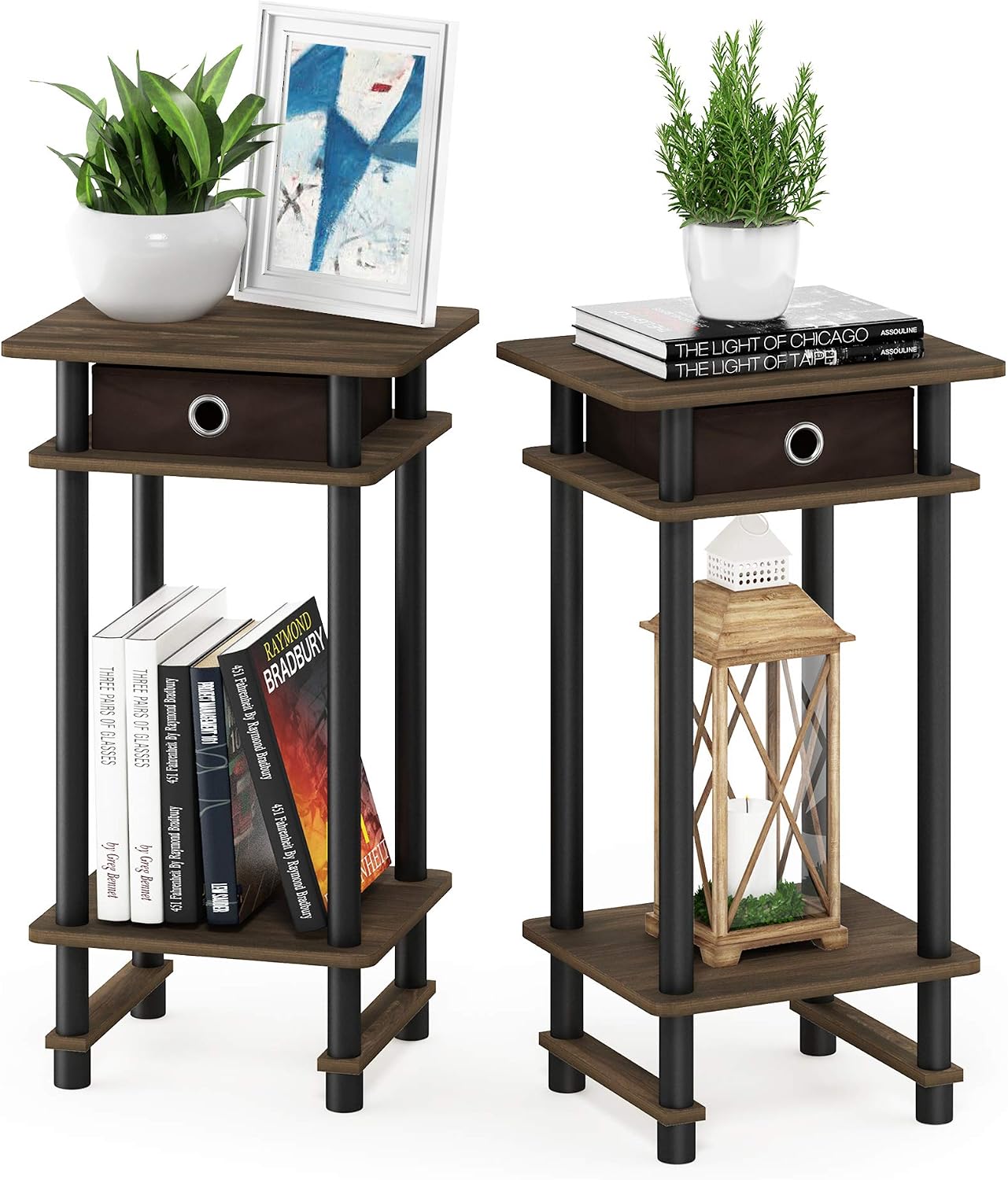 Detalle de Furinno Tavolino con Cassetto 39,5x70,41x29,5 cm