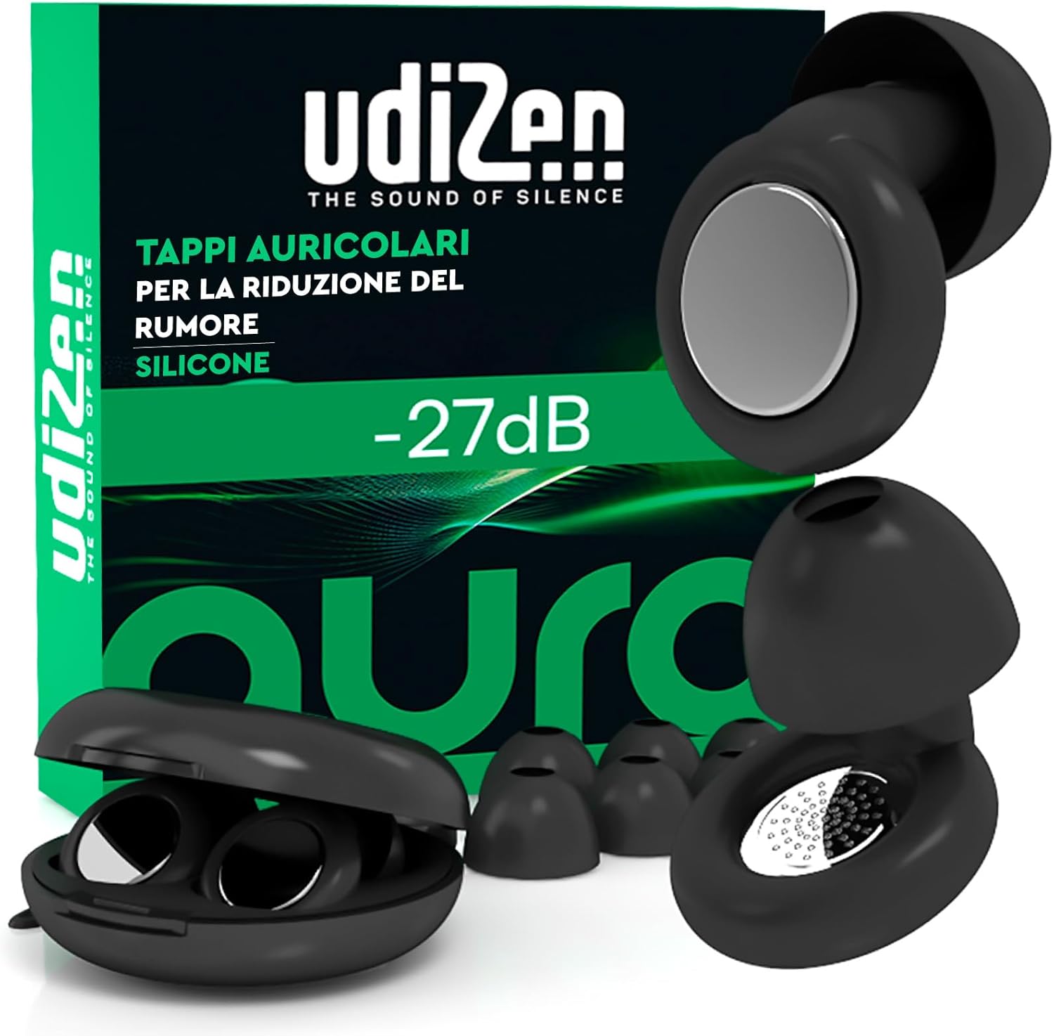 UdiZen Aura Tappi Orecchie -27dB