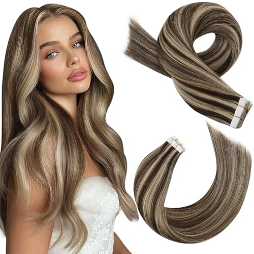 Detalle de Moresoo Tape-in Extensions Echthaar 55 cm, 20 Stk. 💇♀