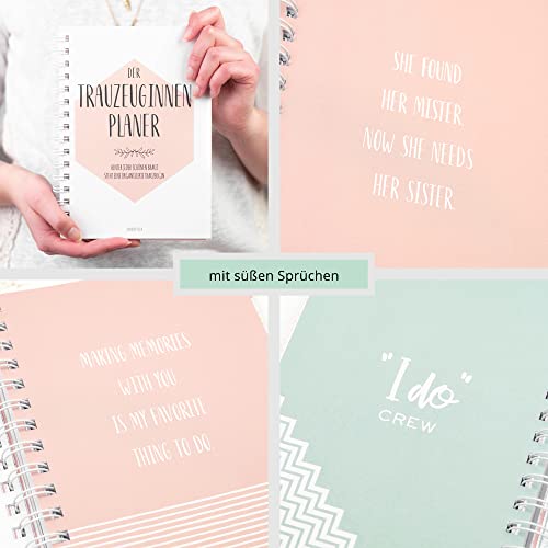 Detalle de Bonbon Villa Trauzeugin Planer – Der Planer für die Trauzeugin (Geschenk & Ringbuch)