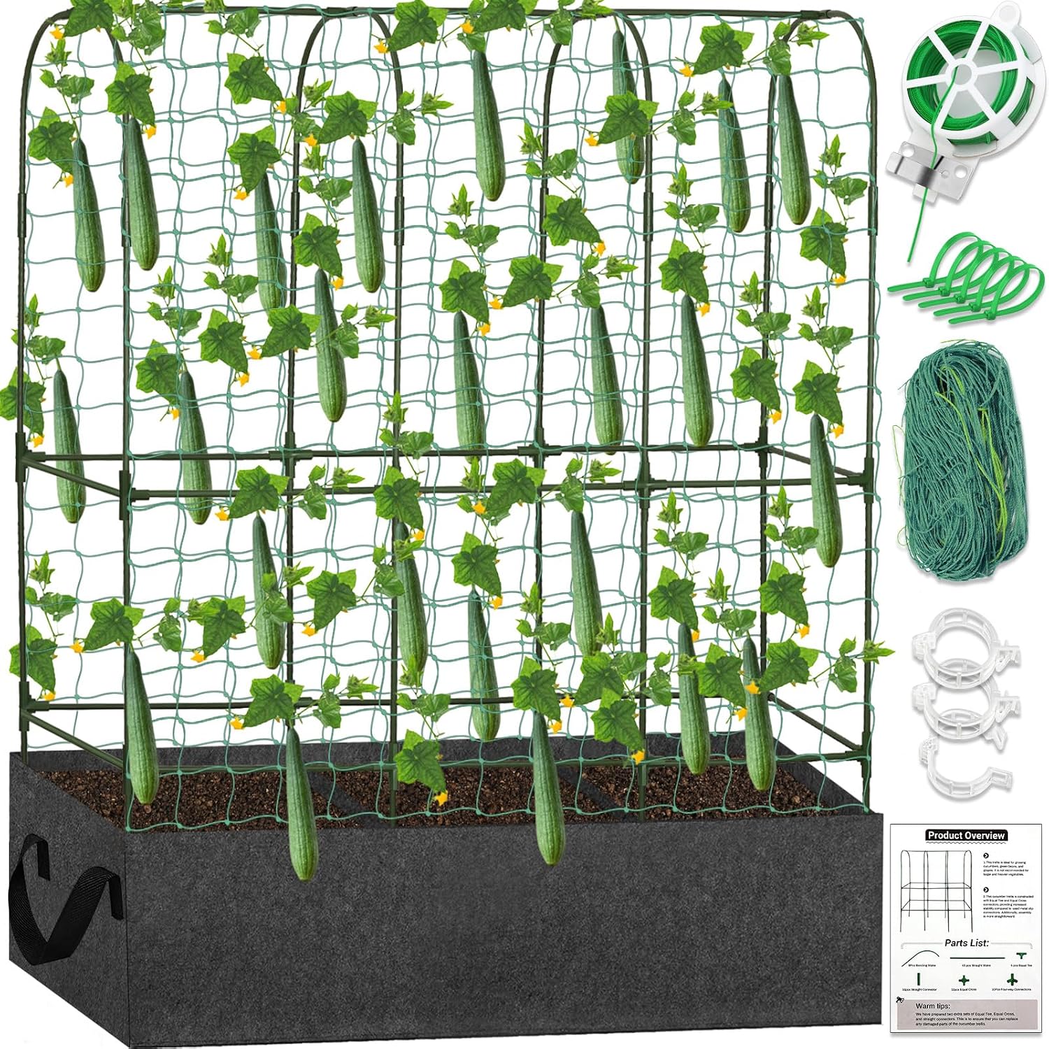 Detalle de Garden Trellis with Planter, 65 x 50 Inches