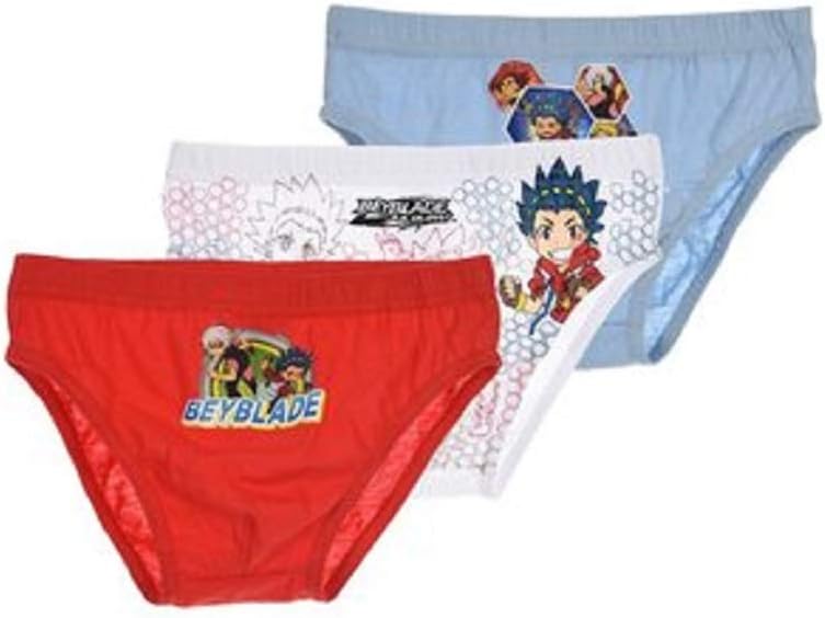 Detalle de BEYBLADE Beyblade Burst Boys’ Briefs, 3-Pack, 100% Cotton
