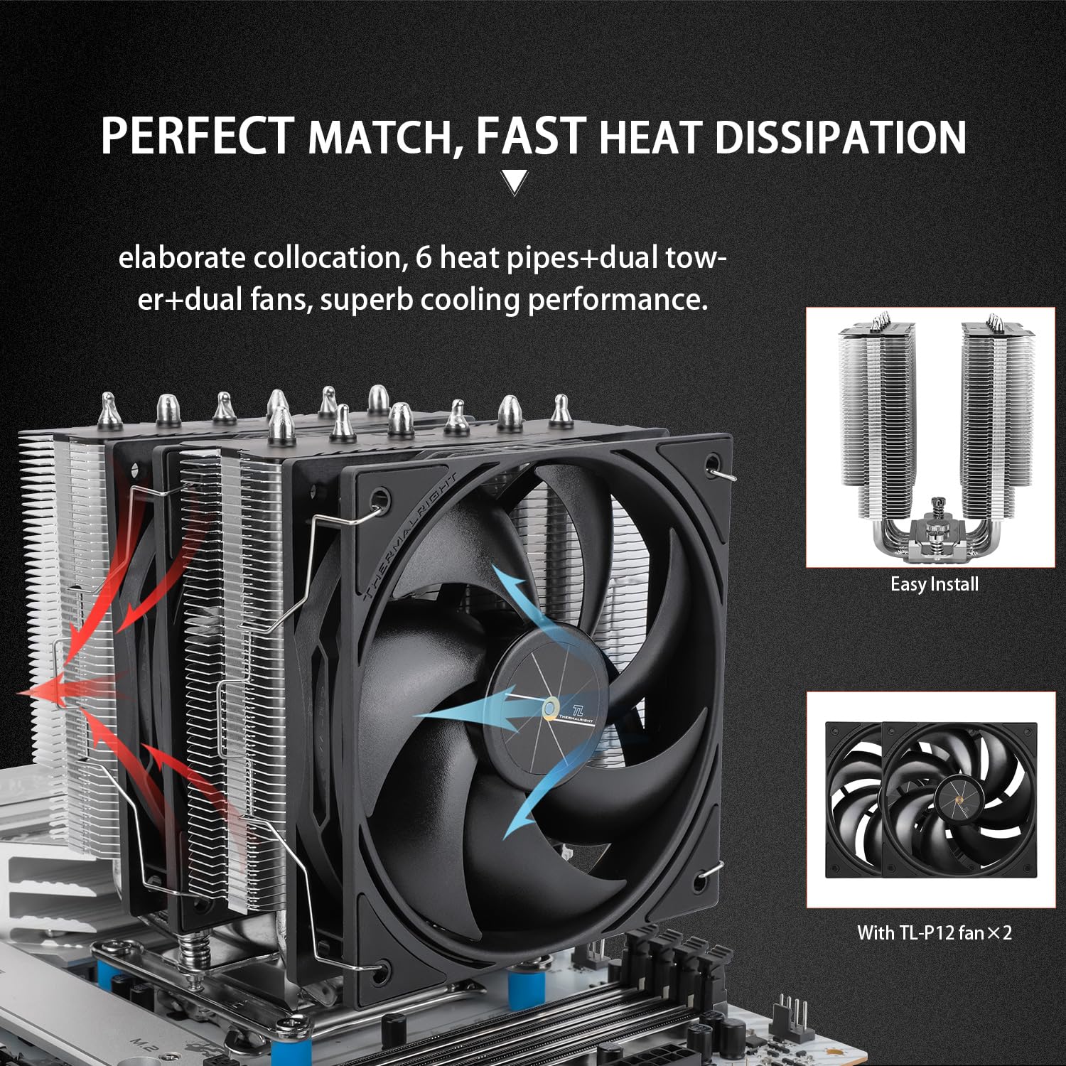Thumbnail 3 de Thermalright Peerless Assassin 120 SE V3 CPU Air Cooler review: solid dual-tower cooling for AM4/AM5 and Intel LGA sockets