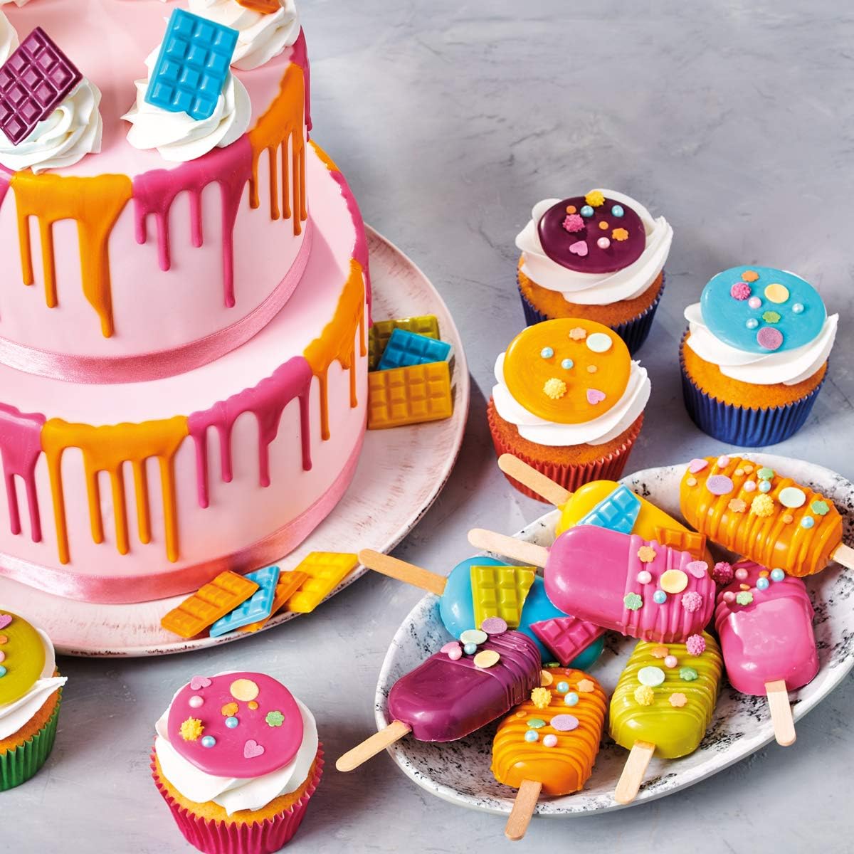 Thumbnail 6 de FunCakes Deco Melts Rosa 1000 g 🍬 Sin AZO