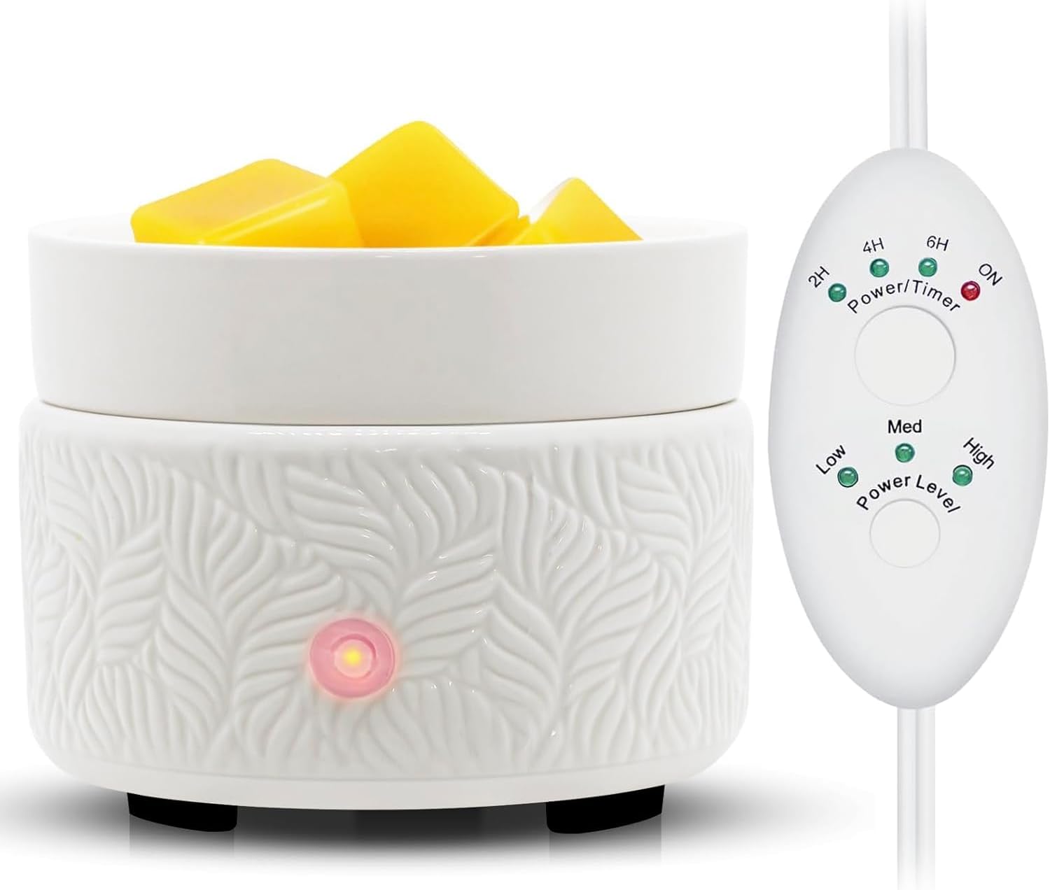 Thumbnail 6 de Dialan’s Electric Wax Melts Candle Burner 3-in-1 Ceramic Wax Warmer (Embossed Leaves)