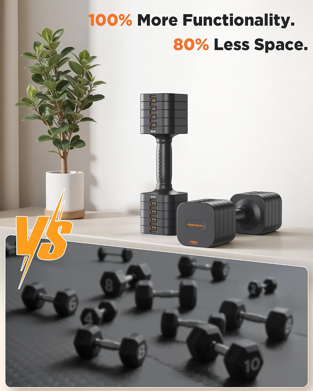 Thumbnail 6 de FEIERDUN Adjustable Dumbbells DB3