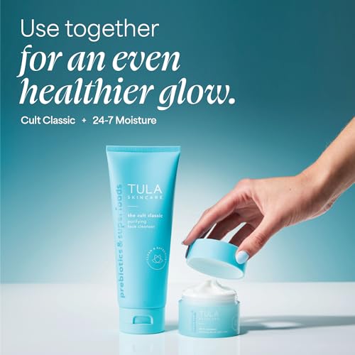 Detalle de TULA Skincare Cult Classic Purifying Face Cleanser: Daily Wash for Pores & Skin Balance (6.7 oz)
