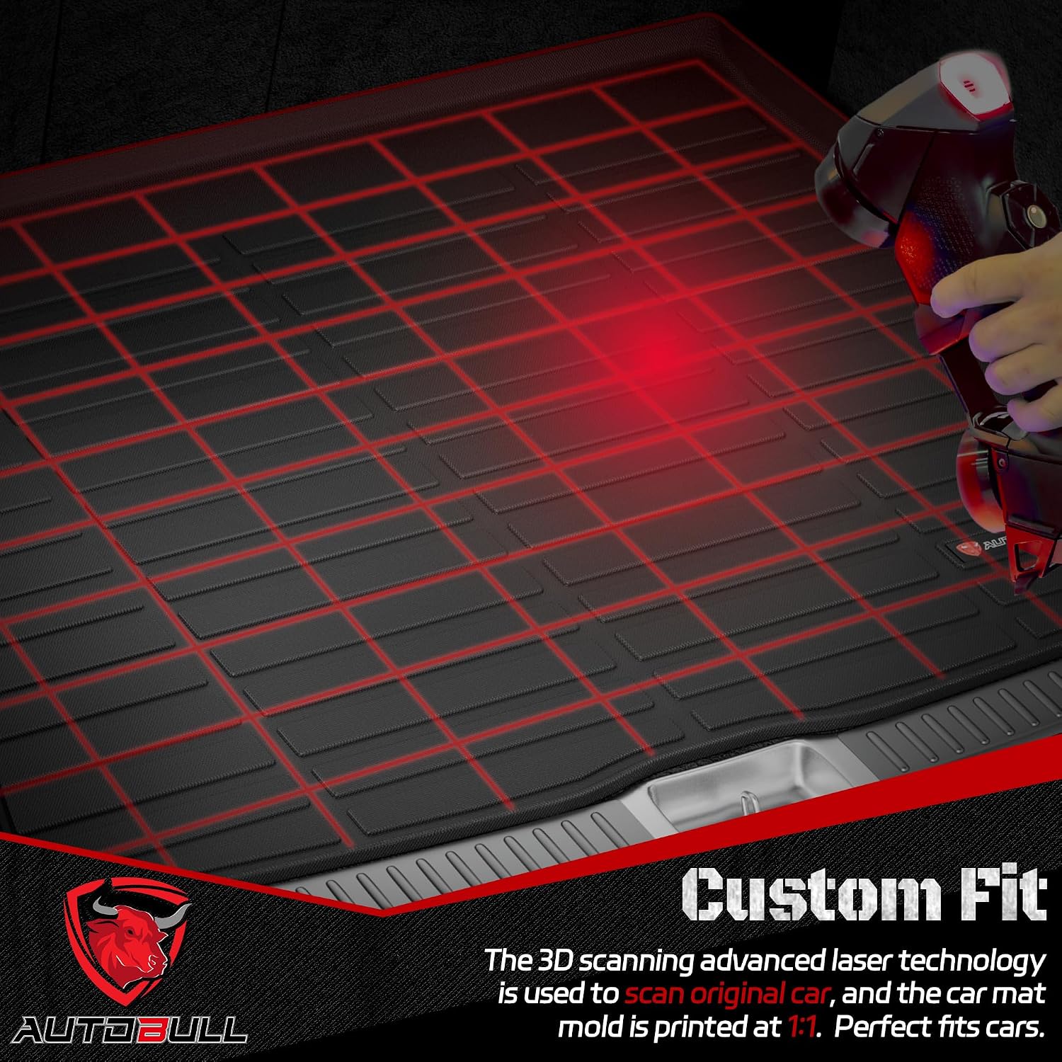Thumbnail 4 de AUTOBULL Cargo Liner for 2015–2024 Ford Edge — All-Weather Trunk Mat
