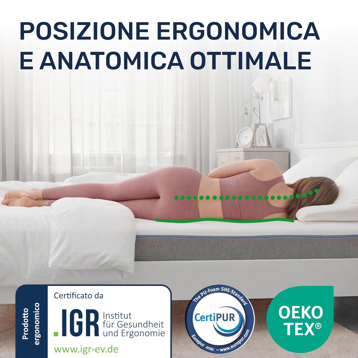 Thumbnail 6 de Dailydream correttore Materasso viscoelastico Premio 90x200x4 cm