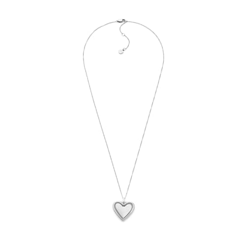 Detalle de Fossil JF04836040 Collar plata perla, talla única 💍