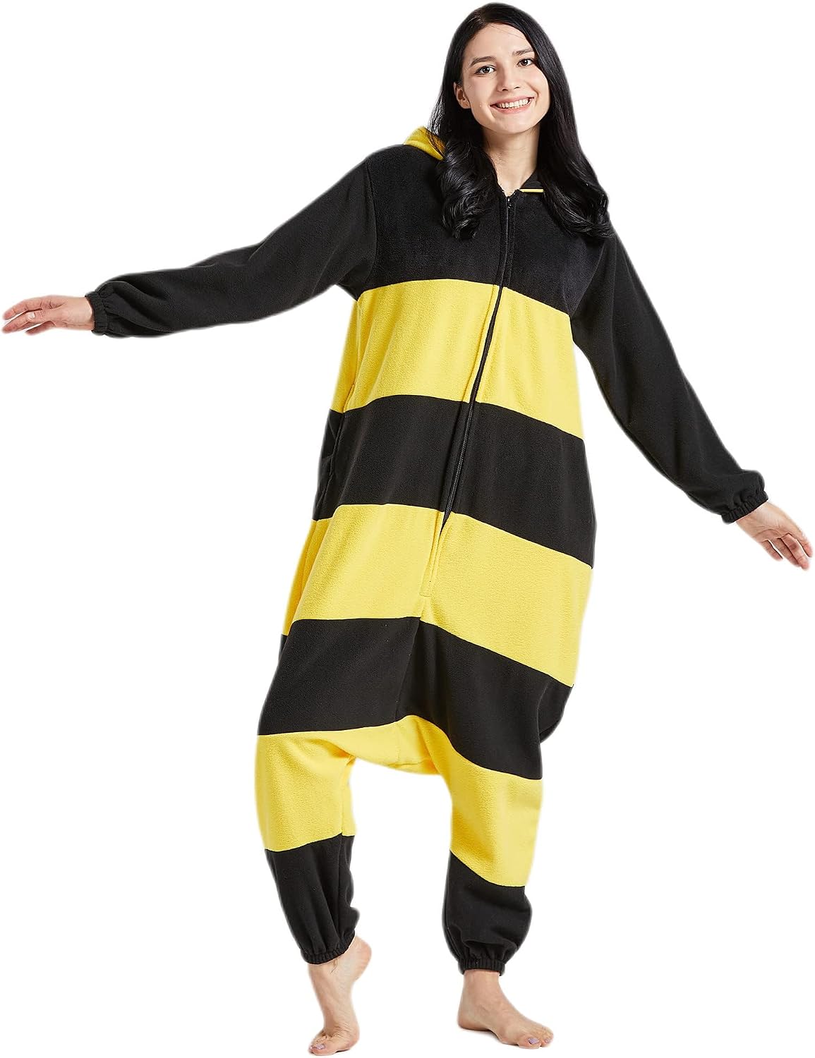Detalle 2 de SimZoo Adult Animal Onesie Pajamas, Polar Fleece with Hood and Pockets