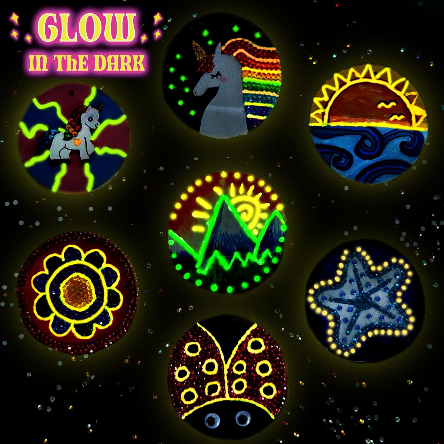 Thumbnail 2 de klmars Kids Wooden Painting Kit Glow-in-the-Dark