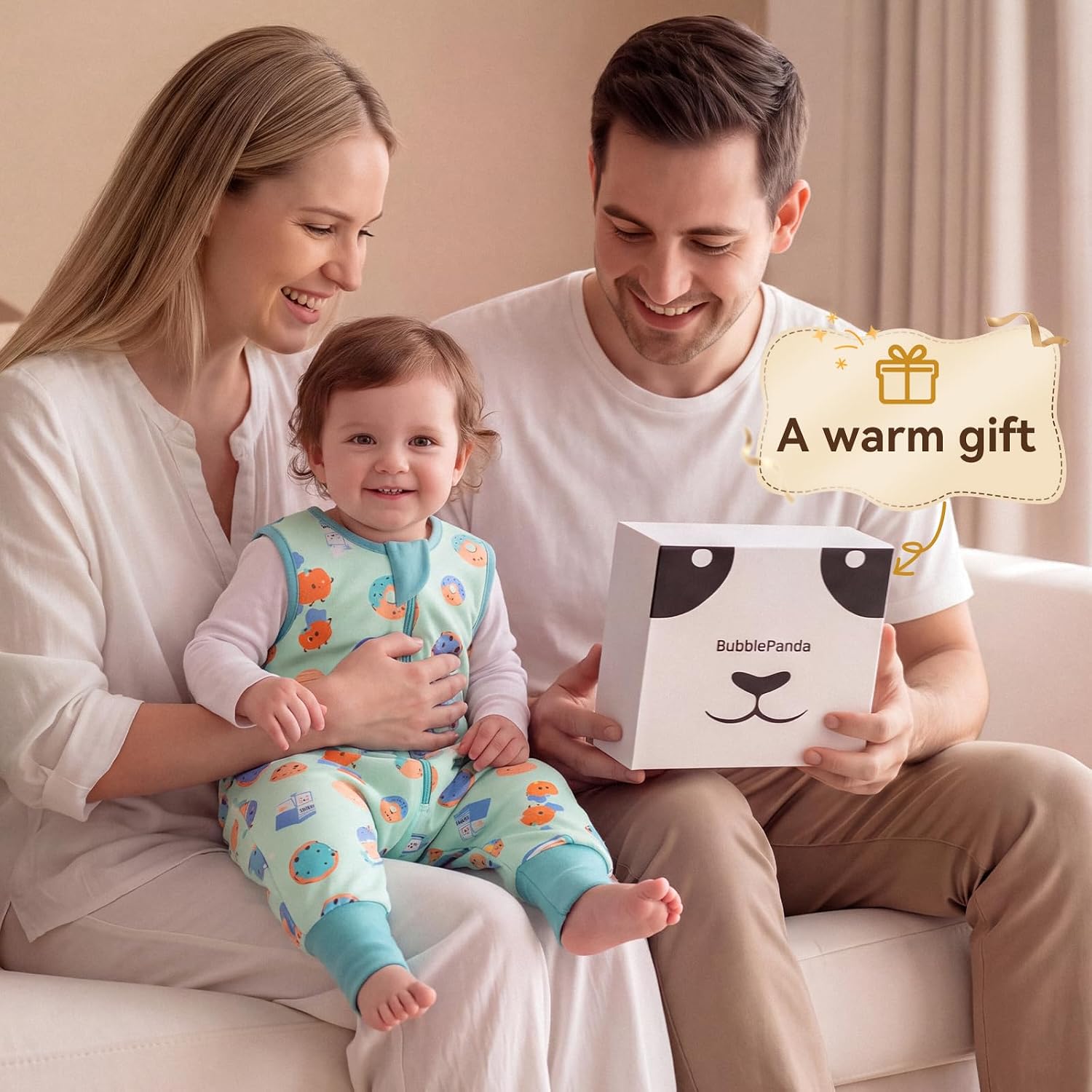 Detalle 2 de BubblePanda Baby Sleep Sack with Feet, 6-12 Months
