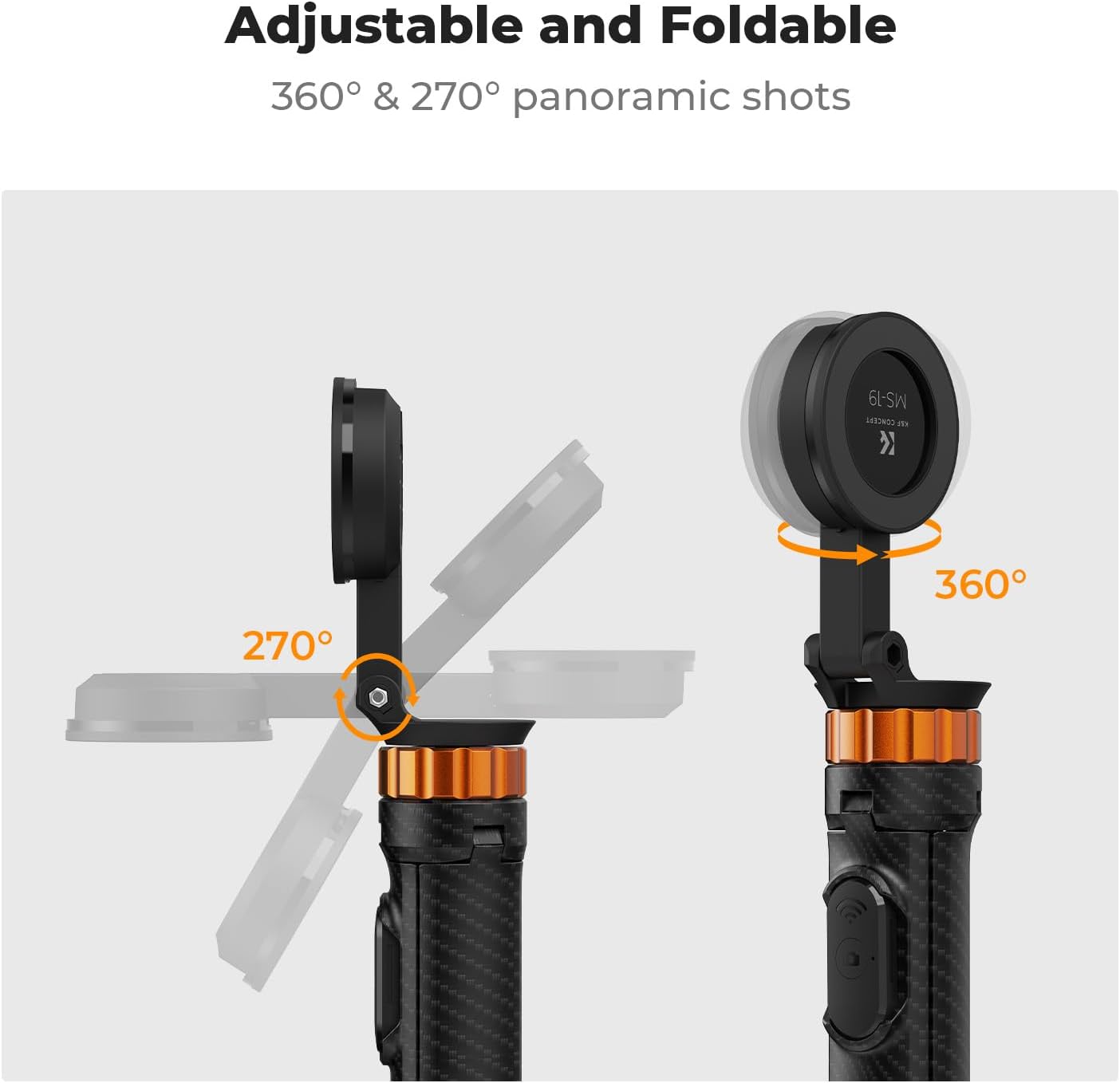 Thumbnail 2 de K&F CONCEPT 63" Phone Selfie Stick Tripod with Remote 🎥