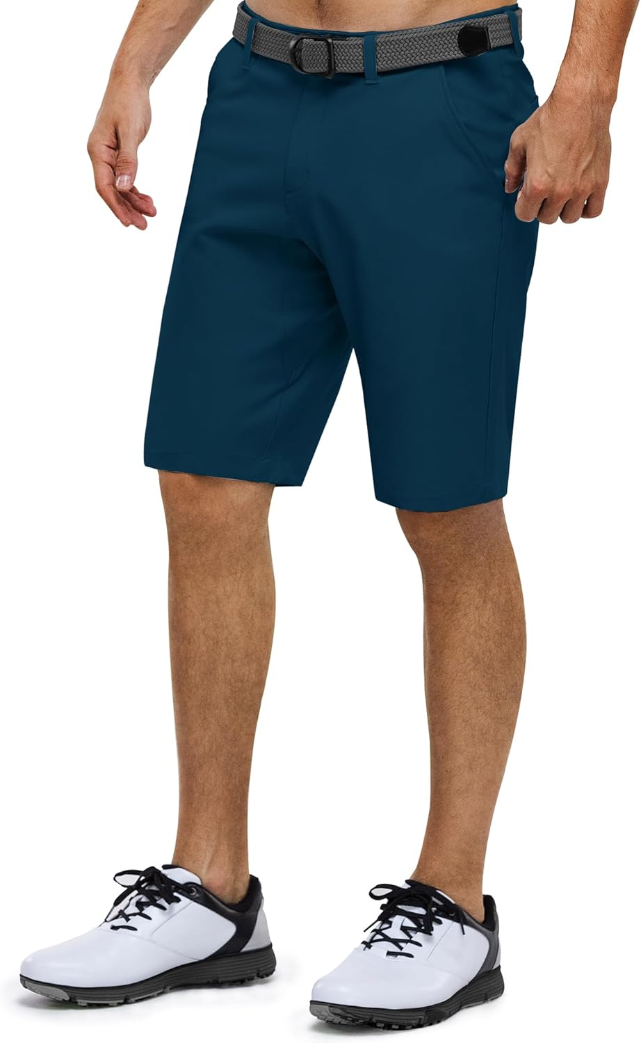 Detalle de 33,000ft Herren Golf Shorts Stretch – 11" Bermuda Shorts mit 5 Taschen, feuchtigkeitsableitend und UPF50+