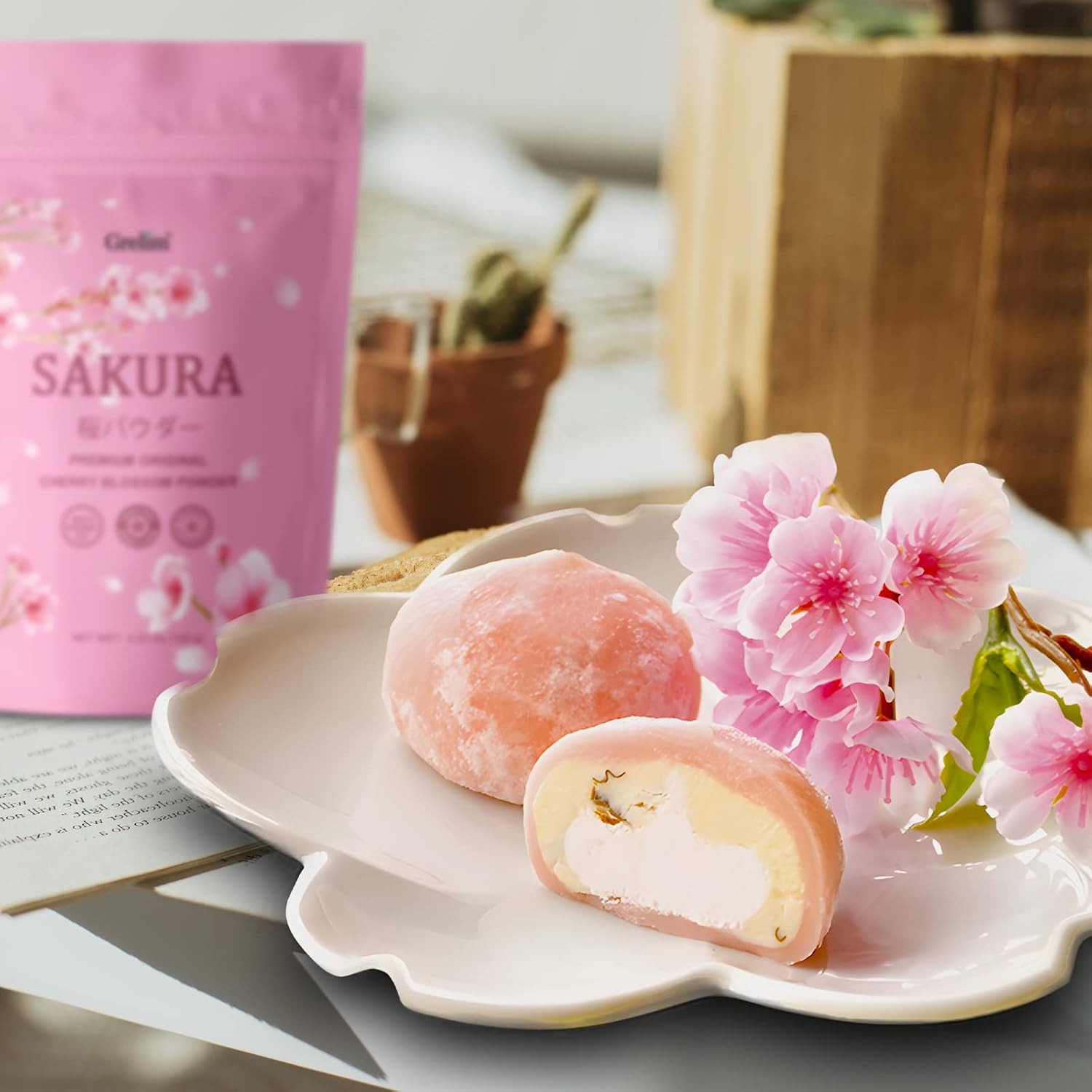 Thumbnail 6 de GRELIM Sakura Powder, 100% Freeze-Dried Cherry Blossom for Drinks and Baking