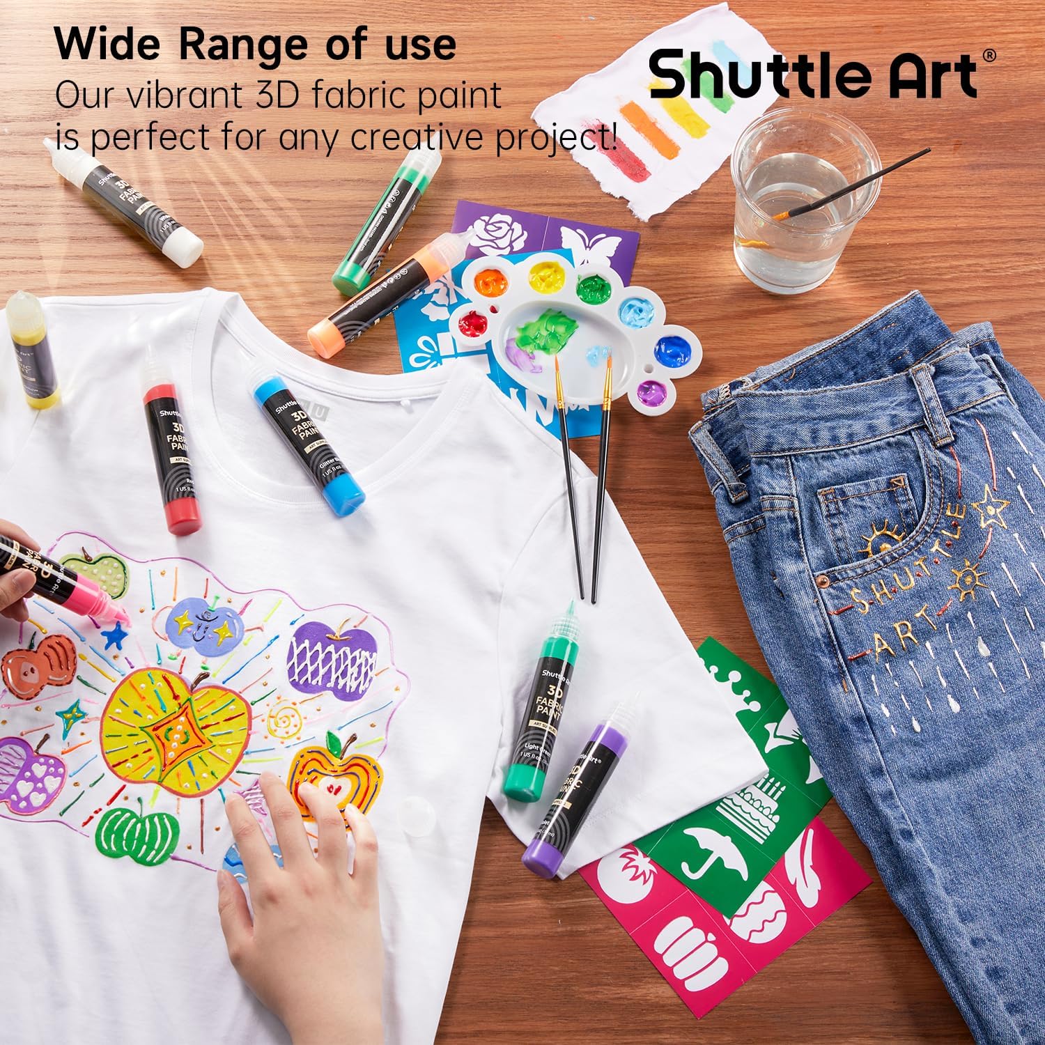 Detalle 2 de Shuttle Art 3D Textilfarbe 66 Stofffarben