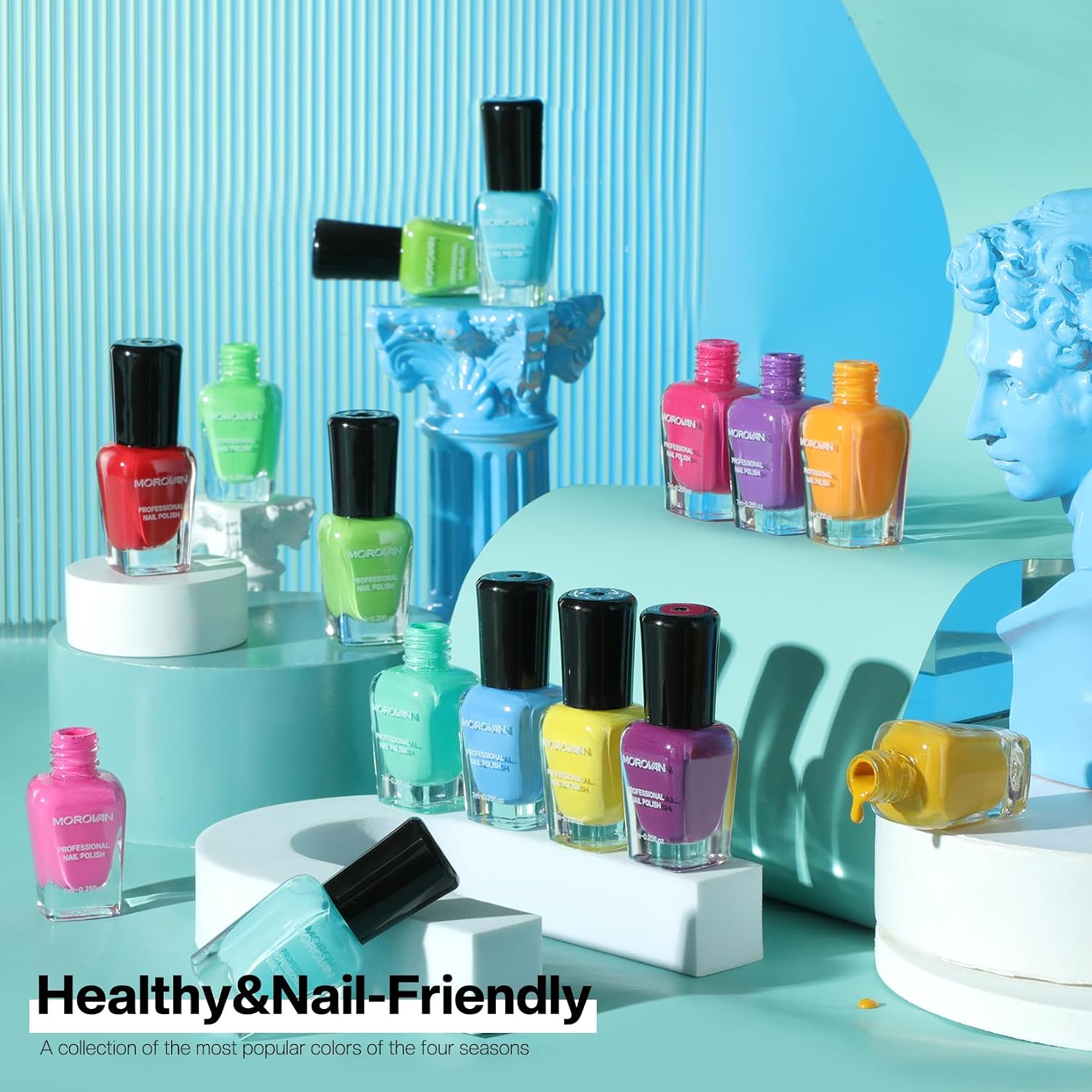 Thumbnail 6 de Morovan 15 Bright Color nail polish set