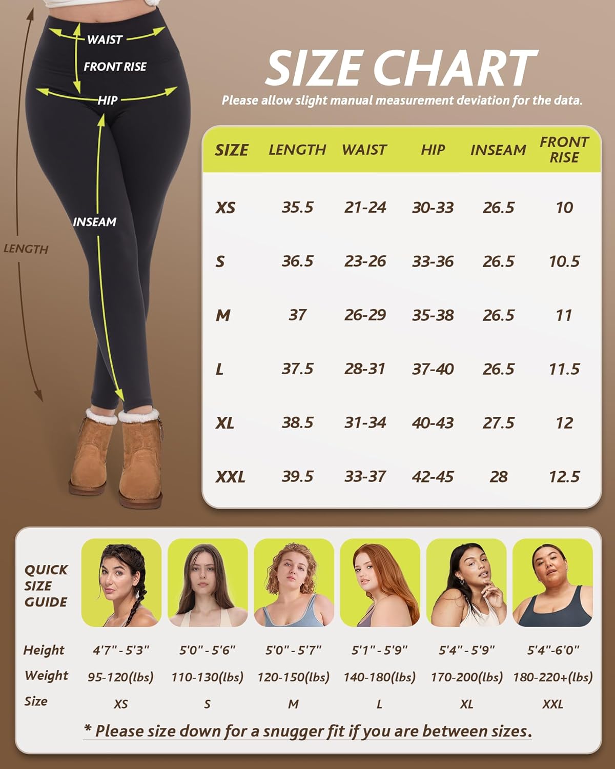 Thumbnail 4 de CAMPSNAIL Fleece Lined Leggings 5.3 in Waistband 🩳