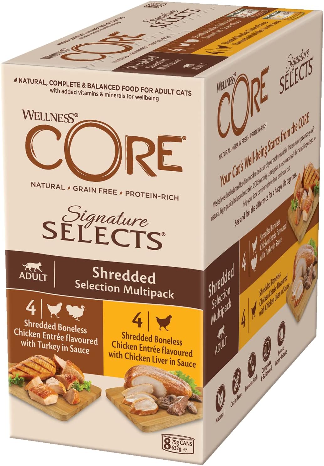 Detalle de Wellness CORE Signature Selects 8 x 79g Nassfutter 🐱