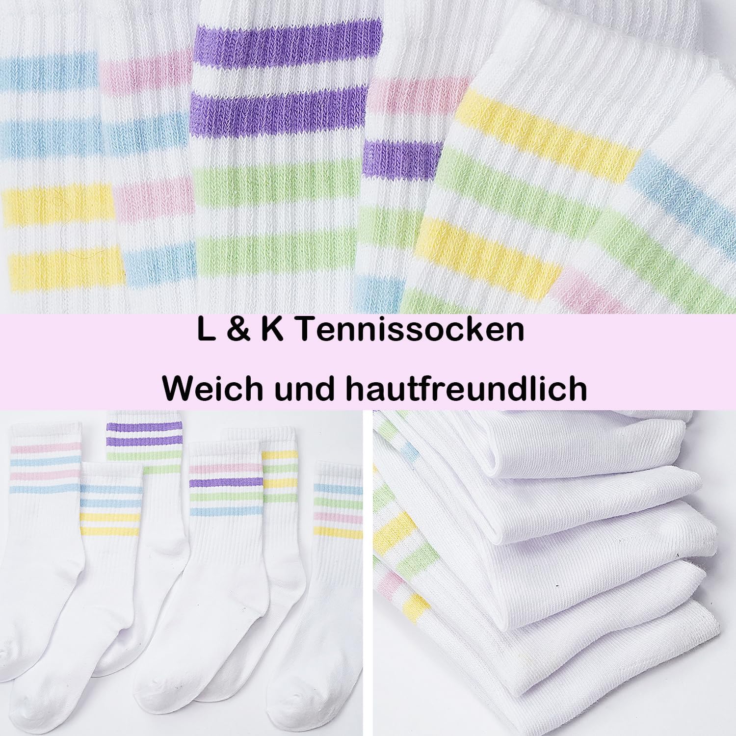 Thumbnail 6 de L&K-II: Chaussettes femme sport et loisir – 6/12 paires coton mélangé