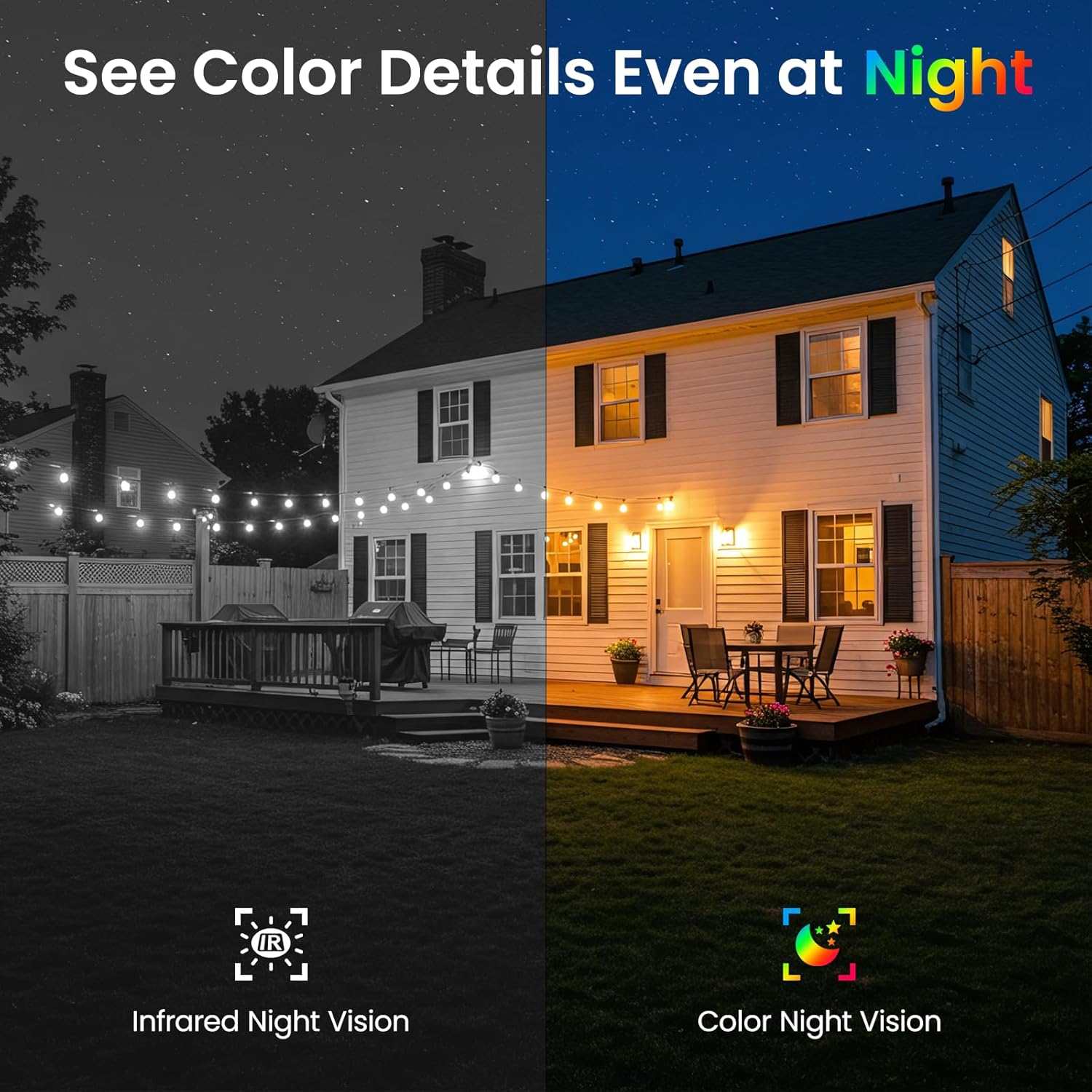 Thumbnail 3 de INFIYA Z1 4P Wireless Outdoor Security Cameras (Solar & Battery) 2K, 2.4G Wi‑Fi, AI Human Detection