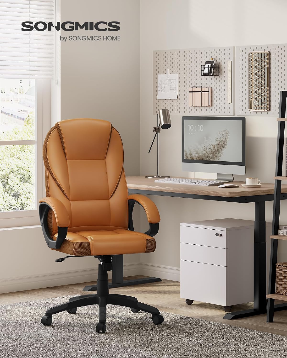 Detalle 2 de SONGMICS Ergonomic Swivel Chair 44–54 cm