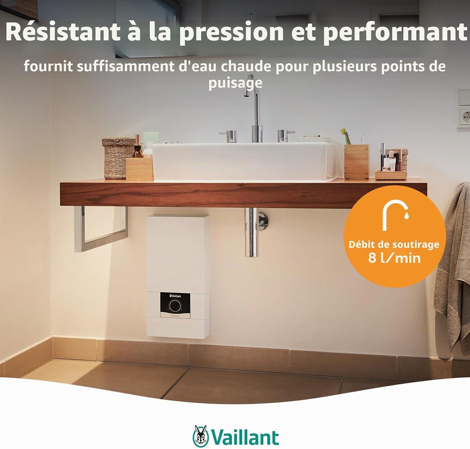 Thumbnail 3 de Vaillant Chauffe-eau électronique VED E 21/8 — eau chaude fiable et précise