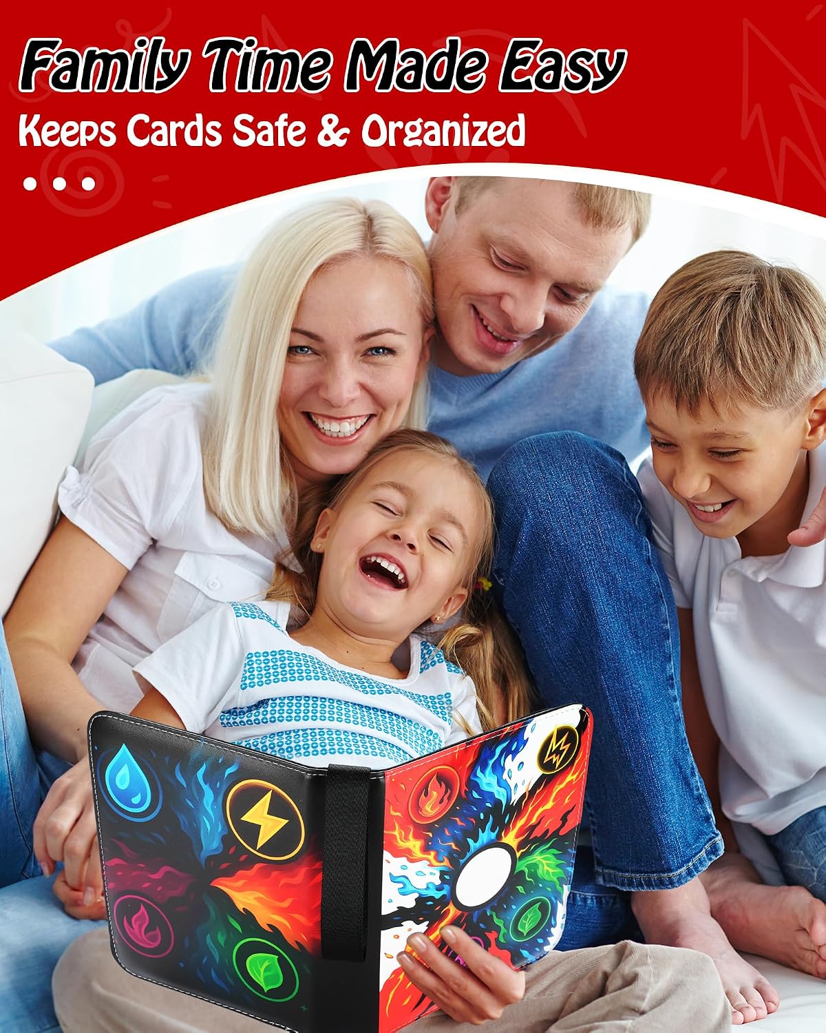 Thumbnail 6 de CNCY glq-1 9-Pocket Trading Card Binder, 1,080-Card Capacity, 120 Pages
