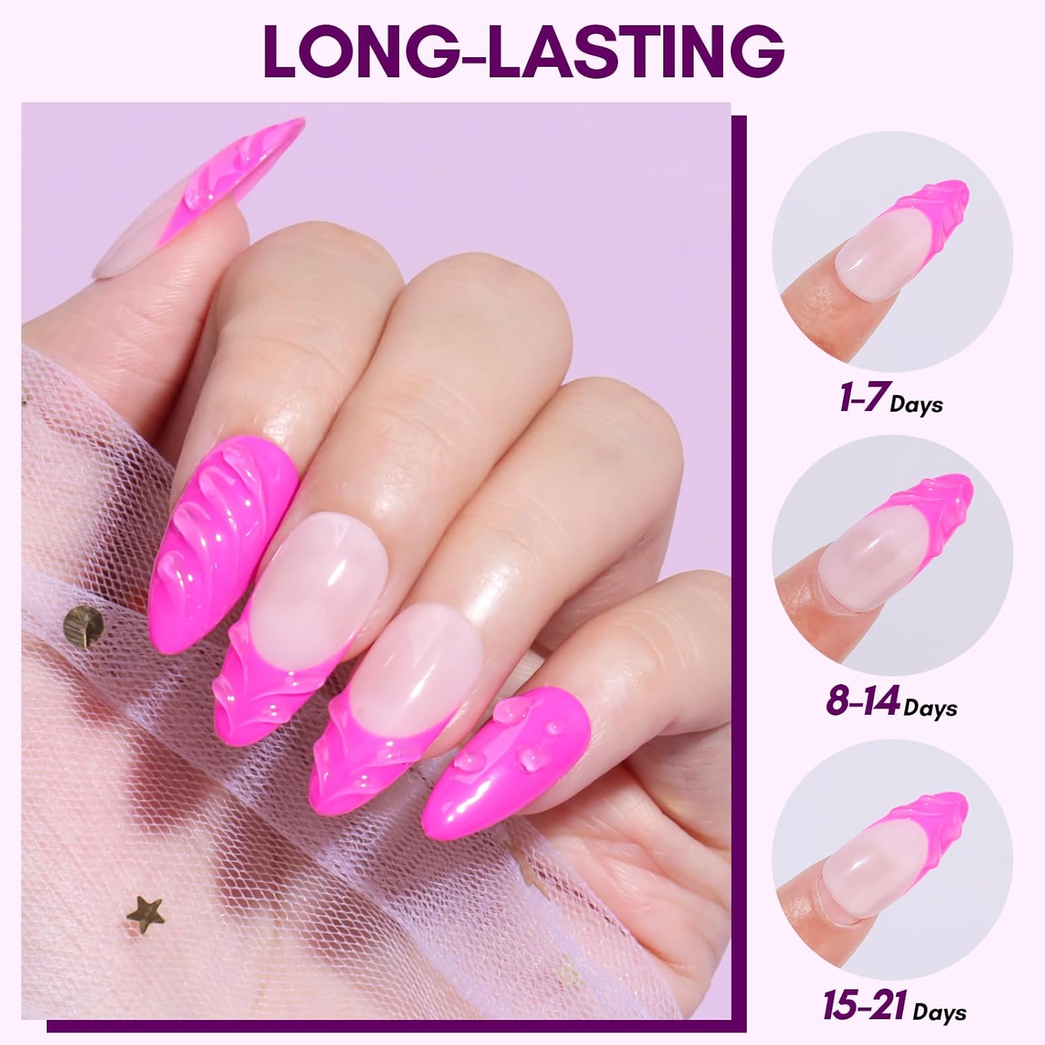 Thumbnail 2 de Makartt 3D Nail Gel Art Foil Kleber – 8 g Transferfolie 3-in-1 für Nail Art