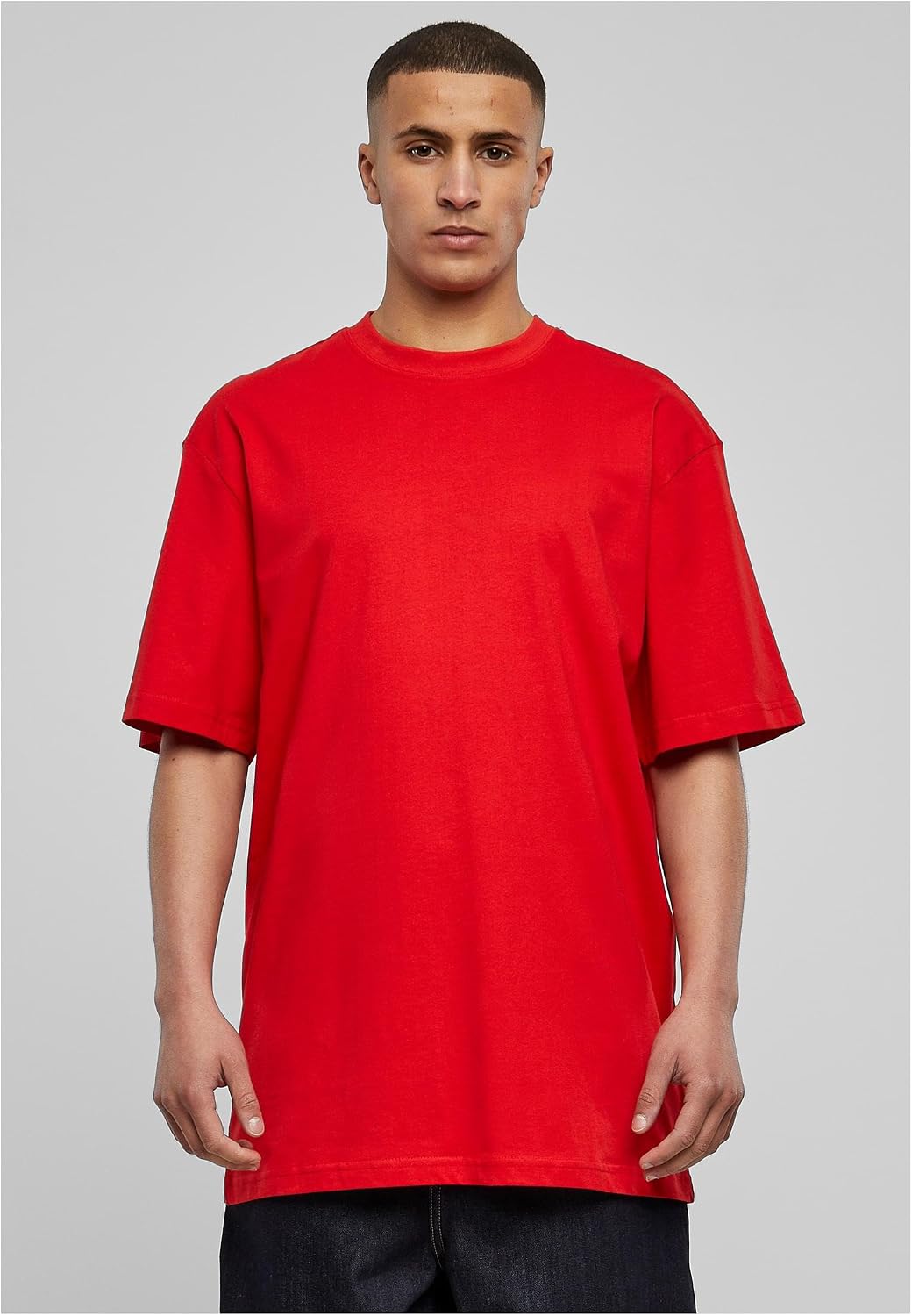 Thumbnail 4 de Urban Classics Homme Basic Crew Neck Tall Tee Rouge 6XL – T‑shirt coton long pour homme