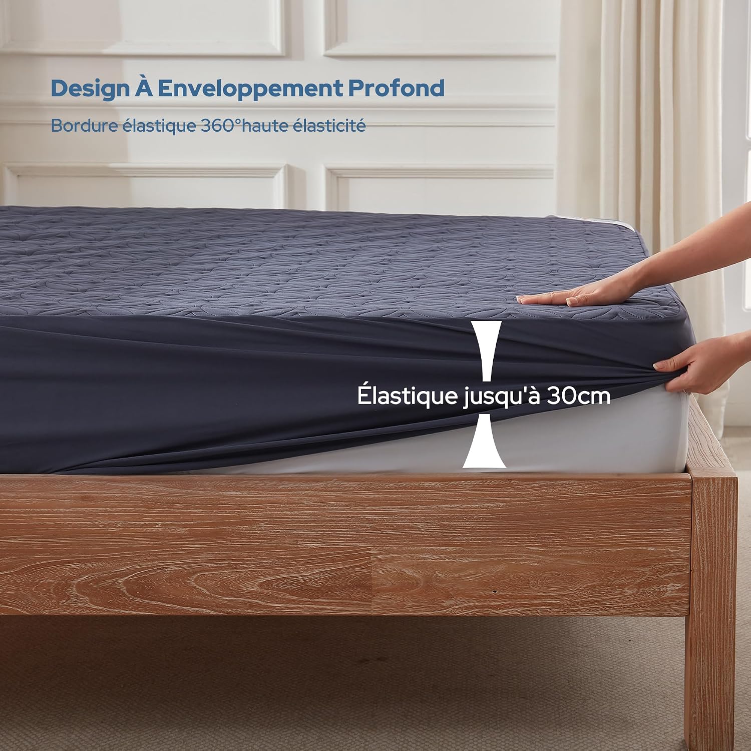 Detalle 2 de BEDLORE Matratzenschoner 120x200 cm wasserdicht