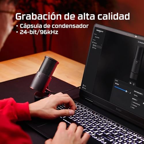 Thumbnail 9 de HyperX Solocast 2: micrófono USB cardioide para streaming y podcast en negro