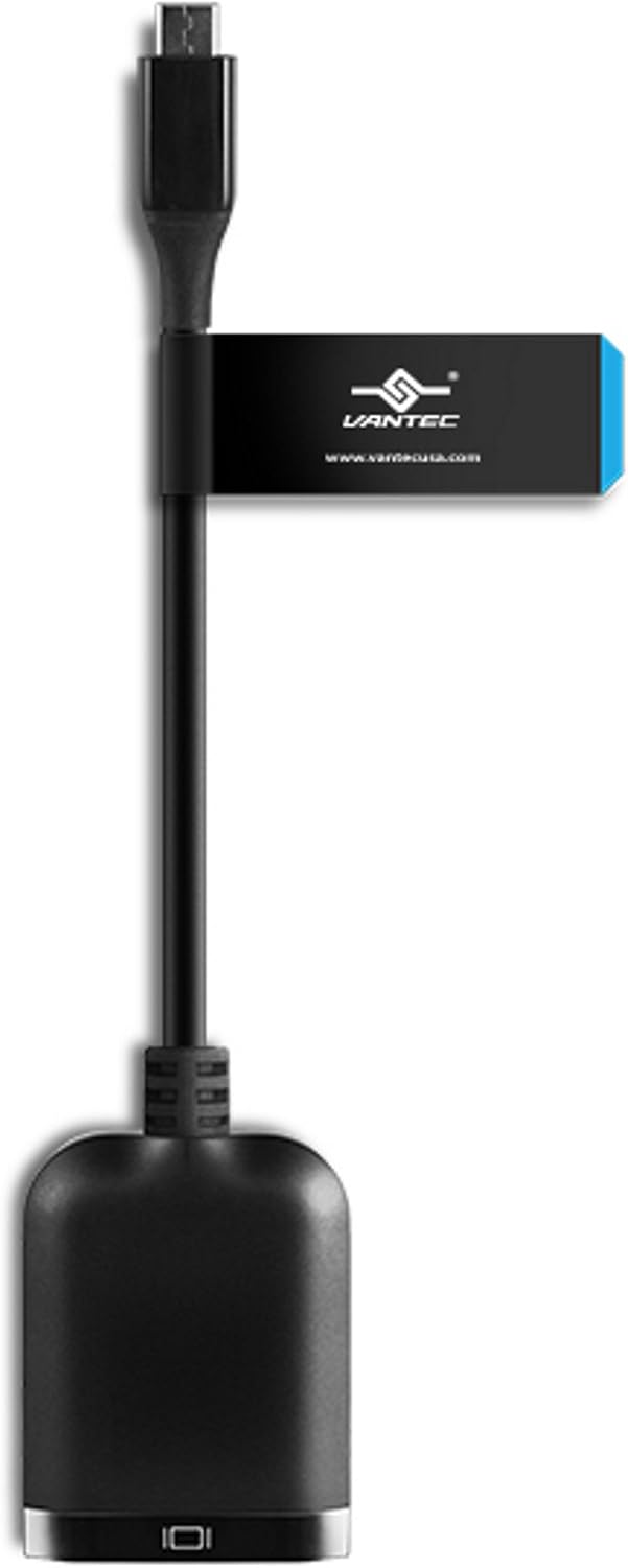 Detalle de Vantec Vlink USB-C to DisplayPort 1.2 4K/60Hz Video Converter (CB-CU300DP12) – Black