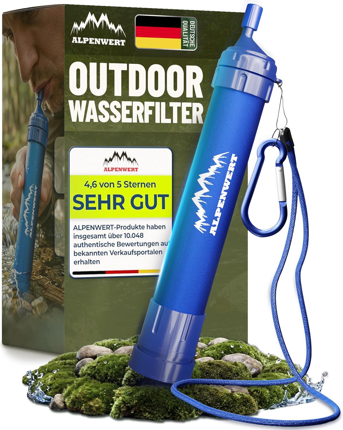 ALPENWERT Wasserfilter 4000 L Outdoor 💧