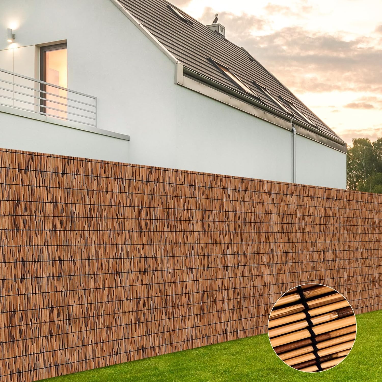 Thumbnail 3 de KOIUEYW Bamboo Reed Privacy Screen 5 x 10 FT