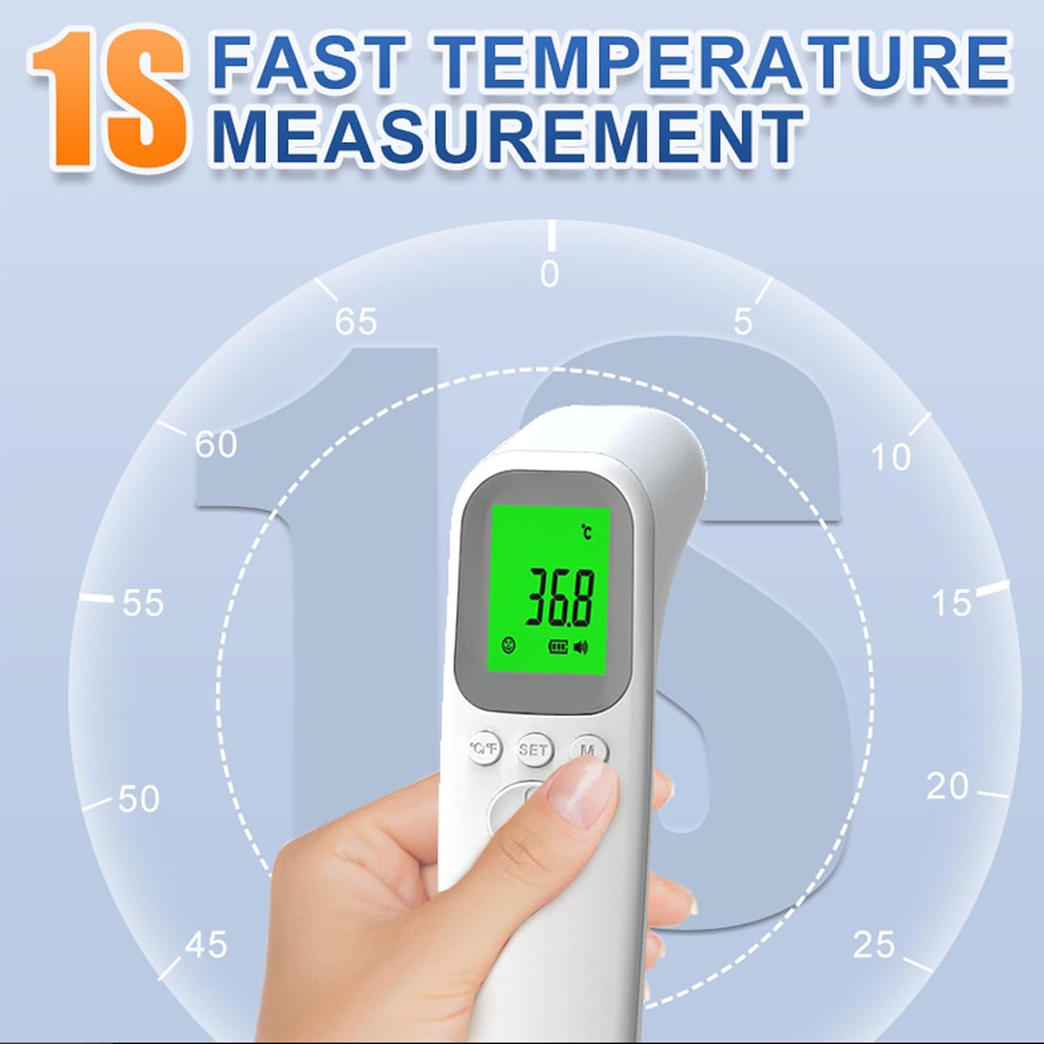 Detalle de Estabien TA035 Non-Contact Infrared Thermometer with Fever Alarm