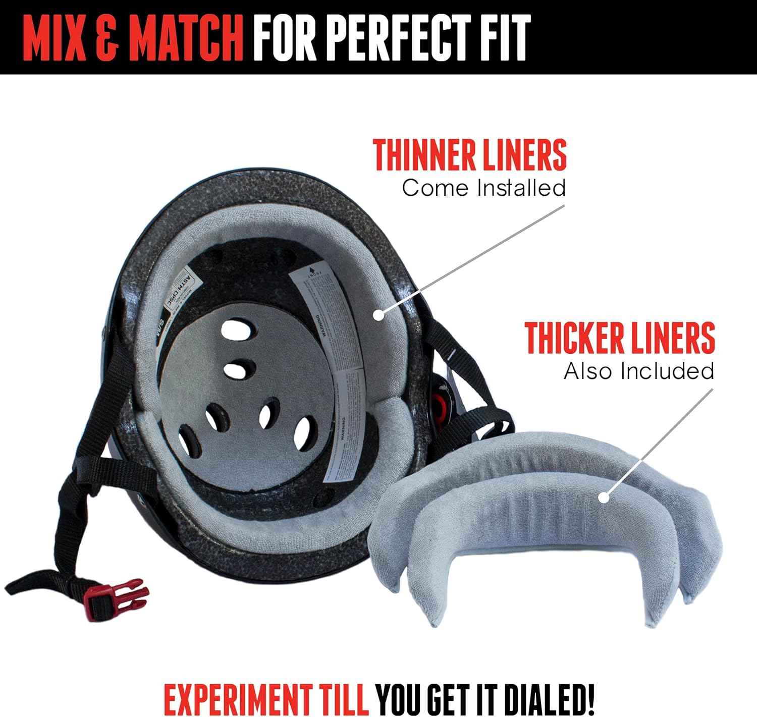 Detalle de Triple Eight Sweatsaver Helmet for Skating 🛴🎧?