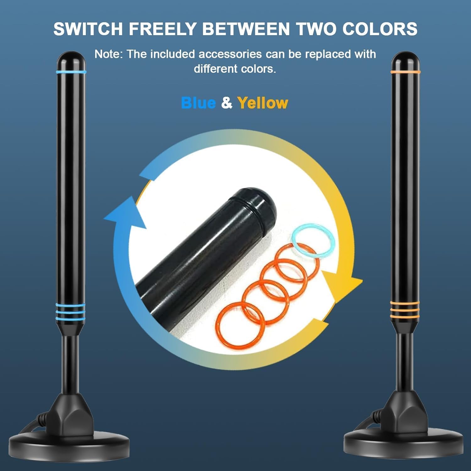 Detalle de TV Antenna Indoor for Local Channels — Long-Range, 4K/1080p HD Indoor Digital Antenna